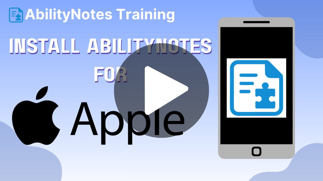 Install AbilityNotes AppleV2